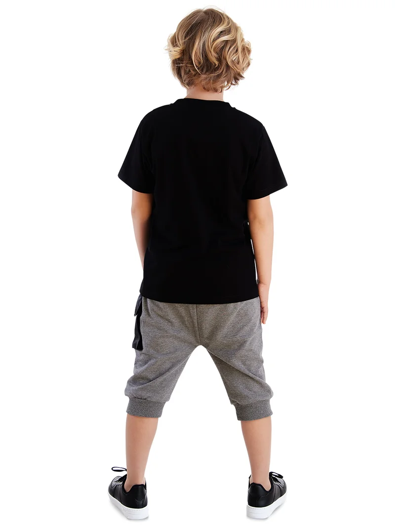 MSHB&G Bicycle Boy T-shirt&Capri Pants Set